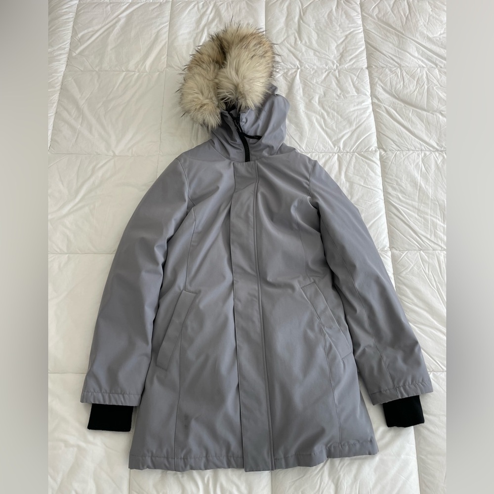 Aritzia Tna Winter Haven Parka Small Gray